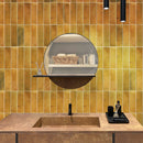 Honey Orange 2.5x8 Glossy Ceramic Subway Tile (38 pack, 5.38 sq ft/case)