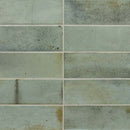 Sage Green 2.5x8 Glossy Ceramic Subway Tile (38 pack, 5.38 sq ft/case)
