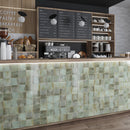 Sage Green 4x4 Glossy Ceramic Subway Tile (60 pack, 6.46 sq ft/case)