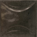 Black 4x4 Glossy Ceramic Square Deco Tile (50 pack, 5.39 sq ft/case)