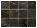 Black 4x4 Glossy Ceramic Square Deco Tile (50 pack, 5.39 sq ft/case)