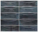 Spruce Blue 2.5x8 Glossy Ceramic Subway Deco Tile (38 pack, 5.38 sq ft/case) - Sample
