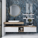 Spruce Blue 2.5x8 Glossy Ceramic Subway Deco Tile (38 pack, 5.38 sq ft/case)