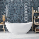Spruce Blue 4x4 Glossy Ceramic Square Deco Tile (50 pack, 5.39 sq ft/case) - Sample