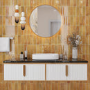 Honey Orange 2.5x8 Glossy Ceramic Subway Tile (38 pack, 5.38 sq ft/case)