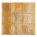 Honey Orange 4x4 Glossy Ceramic Square Deco Tile (50 pack, 5.39 sq ft/case)