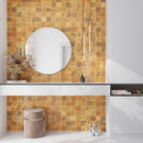 Honey Orange 4x4 Glossy Square Ceramic Tile (60 pack, 6.48 sq ft/case)