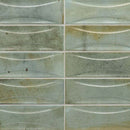 Sage Green 2.5x8 Glossy Ceramic Subway Deco Tile (38 pack, 5.38 sq ft/case) - Sample