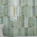 Sage Green 2.5x8 Glossy Ceramic Subway Deco Tile (38 pack, 5.38 sq ft/case)