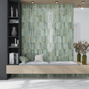Sage Green 2.5x8 Glossy Ceramic Subway Tile (38 pack, 5.38 sq ft/case)