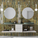 Olive Green 2.5x8 Glossy Ceramic Subway Deco Tile (38 pack, 5.38 sq ft/case)