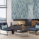 Blue 2.5x8 Glossy Ceramic Subway Deco Tile (38 pack, 5.38 sq ft/case)