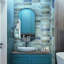 Blue 2.5x8 Glossy Ceramic Subway Deco Tile (38 pack, 5.38 sq ft/case)