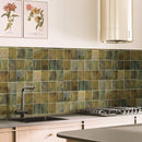 Olive Green 0.5x8 Glossy Ceramic Pencil Tile Trim (10 pack, 0.7 sq ft/case)