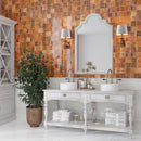 Red 4x4 Glossy Square Ceramic Tile (60 pack, 6.46 sq ft/case) - Sample