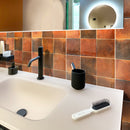 Red 4x4 Glossy Square Ceramic Tile (60 pack, 6.46 sq ft/case) - Sample