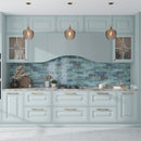 Blue 2.5x8 Glossy Ceramic Subway Tile (38 pack, 5.38 sq ft/case)