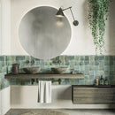 Blue 4x4 Glossy Square Ceramic Tile (50 pack, 5.39 sq ft/case) - Sample