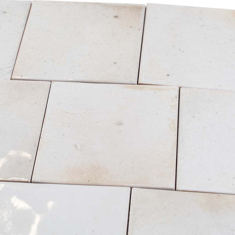 White 4x4 Glossy Square Ceramic Tile (60 pack, 6.46 sq ft/case), photo 7 of 12