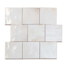 White 4x4 Glossy Square Ceramic Tile (60 pack, 6.46 sq ft/case)