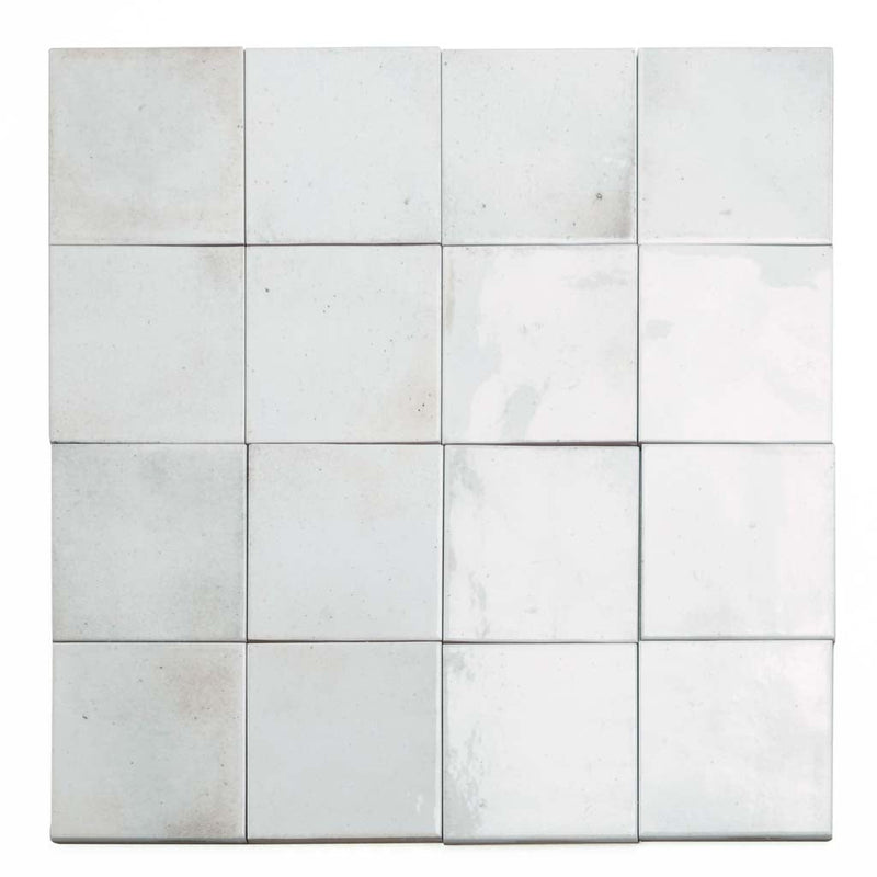White 4x4 Glossy Square Ceramic Tile (60 pack, 6.46 sq ft/case), photo 12 of 12