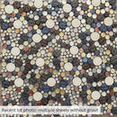 Multicolor 12x12 Glossy Textured Bubble Glass Resin Mosaic Tile (5 pack, 5 sq ft/case)
