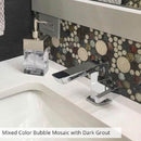 Multicolor 12x12 Glossy Textured Bubble Glass Resin Mosaic Tile (5 pack, 5 sq ft/case)