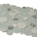 White 12x12 Glossy Matte Bubble Glass Marble Mosaic Tile (5 pack, 4.67 sq ft/case)