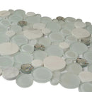 White 12x12 Glossy Matte Bubble Glass Marble Mosaic Tile (5 pack, 4.67 sq ft/case) by Apollo Tile
