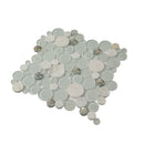 White 12x12 Glossy Matte Bubble Glass Marble Mosaic Tile (5 pack, 4.67 sq ft/case)