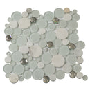 White 12x12 Glossy Matte Bubble Glass Marble Mosaic Tile (5 pack, 4.67 sq ft/case)