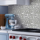 White 12x12 Glossy Matte Penny Round Glass Shell Mother of Pearl Mosaic Tile (5 pack, 4.67 sq ft/case) - Sample