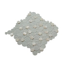 White 12x12 Glossy Matte Bubble Glass Shell Mother of Pearl Mosaic Tile by Apollo Tile