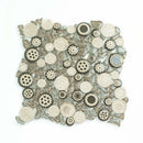 Light Brown 12x12 Glossy Textured Multi-shaped Glass Resin Mosaic Tile (5 pack, 4.67 sq ft/case)