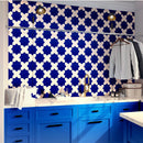 Cobalt Blue 5x5 Glossy Star Ceramic Tile (27 pack, 5.37 sq ft/case)