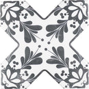 Black 5x5 Matte Ceramic Cross Deco Tile (27 pack, 5.37 sq ft/case)