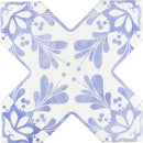 Cornflower Blue 5x5 Matte Ceramic Cross Deco Tile (27 pack, 5.37 sq ft/case) - Sample