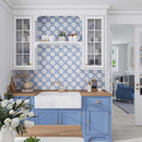 Cornflower Blue 5x5 Matte Ceramic Cross Deco Tile (27 pack, 5.37 sq ft/case)