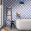 Cornflower Blue 5x5 Matte Ceramic Cross Deco Tile (27 pack, 5.37 sq ft/case)