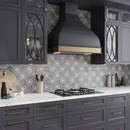 Light Gray 5x5 Matte Ceramic Cross Deco Tile (27 pack, 5.37 sq ft/case)