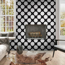Black 5x5 Glossy Cross Ceramic Tile (27 pack, 5.37 sq ft/case) - Sample