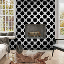 Black 5x5 Glossy Star Ceramic Tile (27 pack, 5.37 sq ft/case) - Sample