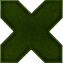 Dark Green 5x5 Glossy Cross Ceramic Tile (27 pack, 5.37 sq ft/case)