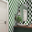 Dark Green 5x5 Glossy Cross Ceramic Tile (27 pack, 5.37 sq ft/case)