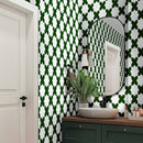 Dark Green 5x5 Glossy Cross Ceramic Tile (27 pack, 5.37 sq ft/case) - Sample