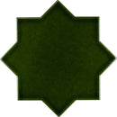 Dark Green 5x5 Glossy Star Ceramic Tile (27 pack, 5.37 sq ft/case)