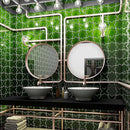 Dark Green 5x5 Glossy Star Ceramic Tile (27 pack, 5.37 sq ft/case)
