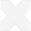 White 5x5 Matte Cross Ceramic Tile (27 pack, 5.37 sq ft/case)