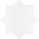 White 5x5 Matte Star Ceramic Tile (27 pack, 5.37 sq ft/case)