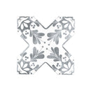 Light Gray 5x5 Matte Ceramic Cross Deco Tile (27 pack, 5.37 sq ft/case)